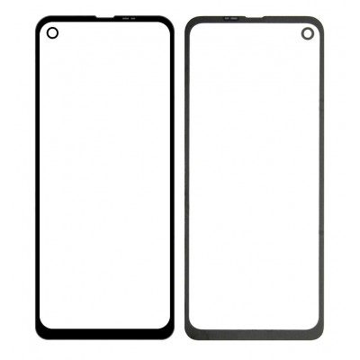Replacement Front Glass For Motorola One Action Green By - Maxbhi Com