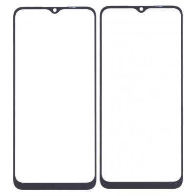 Replacement Front Glass For Realme 5 Black By - Maxbhi Com