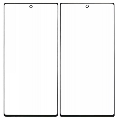 Replacement Front Glass For Samsung Galaxy Note 10 Plus Black By - Maxbhi Com