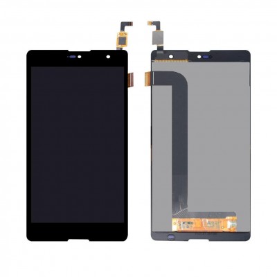Lcd With Touch Screen For Micromax Canvas Fire 5 Silver By - Maxbhi Com