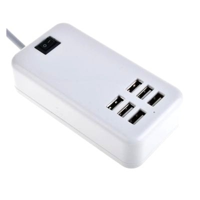 6 Port Multi Usb Highq Fast Charger For Samsung Galaxy J8 2018 - Maxbhi Com