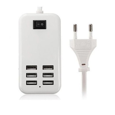 6 Port Multi Usb Highq Fast Charger For Samsung Galaxy J8 2018 - Maxbhi Com