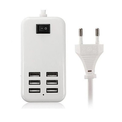 6 Port Multi Usb Highq Fast Charger For Samsung Galaxy Young Duos S6312 - Maxbhi Com