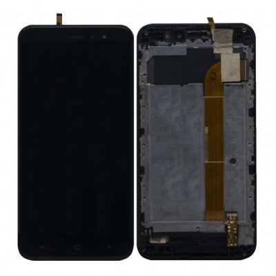 Lcd With Touch Screen For Intex Indie 15 Black By - Maxbhi Com