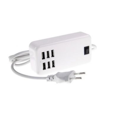 6 Port Multi Usb Highq Fast Charger For Samsung Galaxy Ace Style Smg357fz - Maxbhi Com