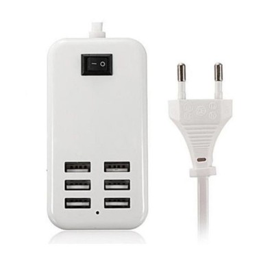 6 Port Multi Usb Highq Fast Charger For Samsung Galaxy Ace Style Smg357fz - Maxbhi Com