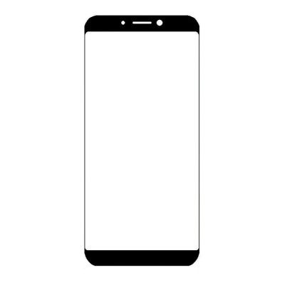 Replacement Front Glass For Micromax Canvas 2 2018 Black By - Maxbhi Com