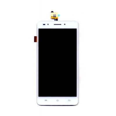 Lcd With Touch Screen For Lava X81 White By - Maxbhi Com