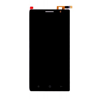 Lcd With Touch Screen For Lyf Wind 4 Black By - Maxbhi Com