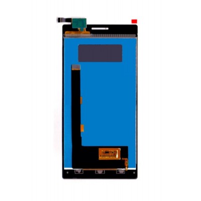 Lcd With Touch Screen For Lyf Wind 4 Black By - Maxbhi Com