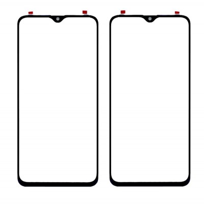 Replacement Front Glass For Realme Xt Black By - Maxbhi Com