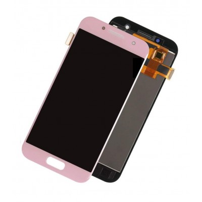 Lcd With Touch Screen For Samsung Galaxy A3 2017 Rose Gold By - Maxbhi Com