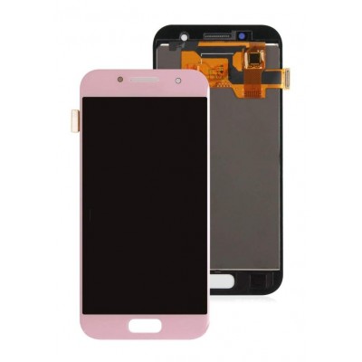 Lcd With Touch Screen For Samsung Galaxy A3 2017 Rose Gold By - Maxbhi Com