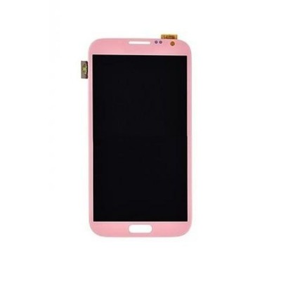 Lcd With Touch Screen For Samsung Galaxy Note Ii N7100 Pink By - Maxbhi Com