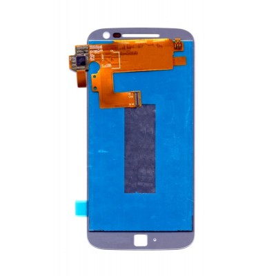 Lcd With Touch Screen For Moto G4 Plus White By - Maxbhi Com