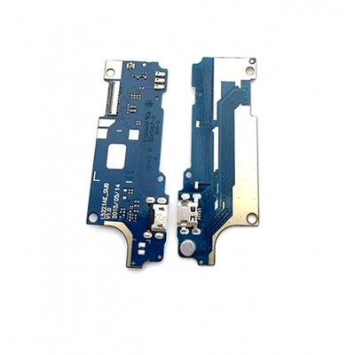 Charging Connector Flex Pcb Board For Micromax Canvas Selfie 2 Q340 By - Maxbhi Com