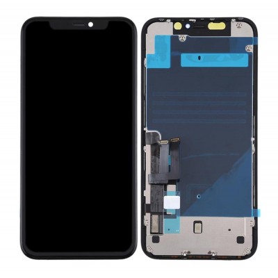 LCD with Touch Screen for Apple iPhone 11 - Black (display glass combo folder)