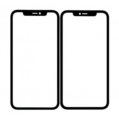 Replacement Front Glass For Apple Iphone 11 Black By - Maxbhi Com