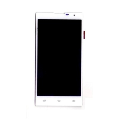 Lcd With Touch Screen For Intex Cloud String Hd White By - Maxbhi Com