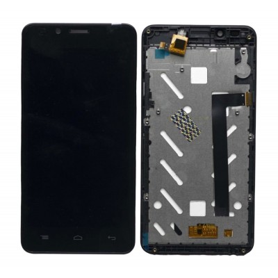 Lcd With Touch Screen For Intex Aqua Lions E3 Black By - Maxbhi Com