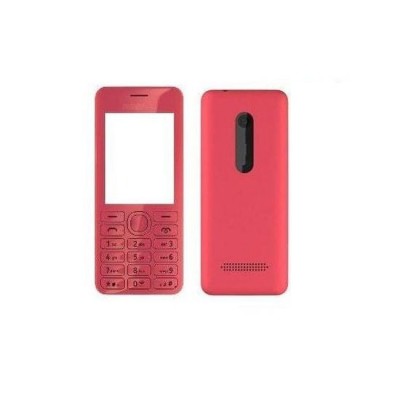 Full Body Housing For Nokia 206 Dual Sim Rm872 Magenta - Maxbhi Com