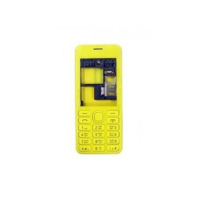 Full Body Housing For Nokia 206 Dual Sim Rm872 Yellow - Maxbhi Com