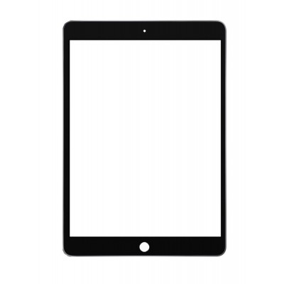 Replacement Front Glass For Apple Ipad 10 2 Black By - Maxbhi Com