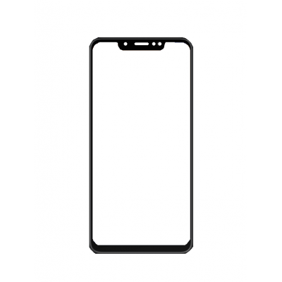 Replacement Front Glass For Tecno Spark 3 Black By - Maxbhi Com