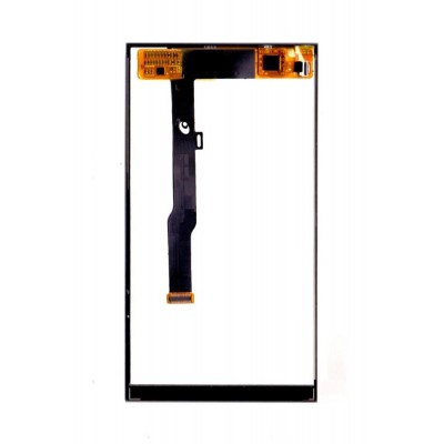 Lcd With Touch Screen For Micromax Canvas Fire 4g Plus Q412 Black By - Maxbhi Com