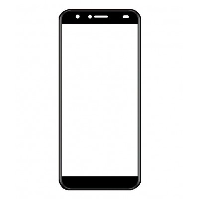Replacement Front Glass For Yuho O2 Black By - Maxbhi Com