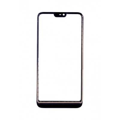 Replacement Front Glass For Nokia 7 1 Black By - Maxbhi Com