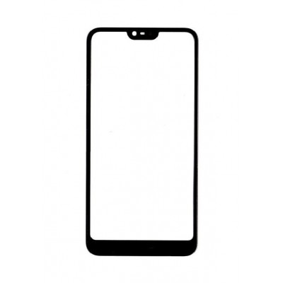 Replacement Front Glass For Nokia 7 1 Black By - Maxbhi Com