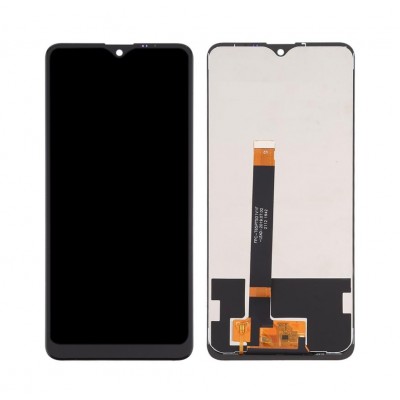 Lcd With Touch Screen For Lg K50s White By - Maxbhi Com