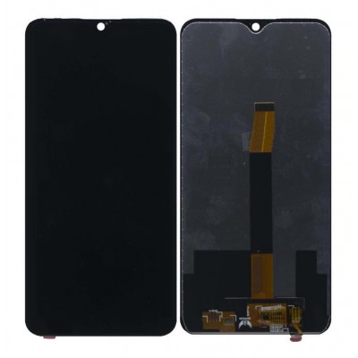 Lcd With Touch Screen For Lava Z93 White By - Maxbhi Com