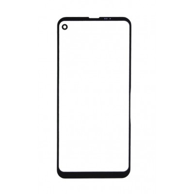 Replacement Front Glass For Lg Q70 Black By - Maxbhi Com