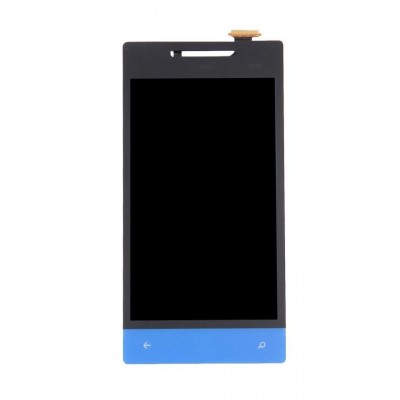 Lcd With Touch Screen For Htc Windows Phone 8s Blue By - Maxbhi Com