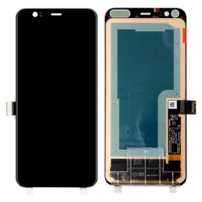 Lcd With Touch Screen For Google Pixel 4 Black By - Maxbhi Com