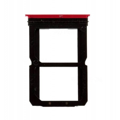 Sim Card Holder Tray For Oneplus 6 Red - Maxbhi Com