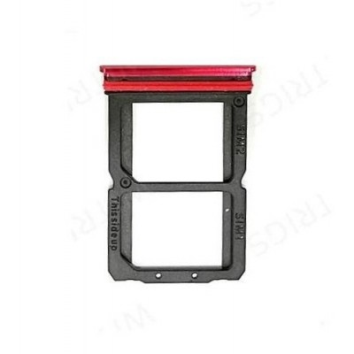 Sim Card Holder Tray For Oneplus 7 Red - Maxbhi Com