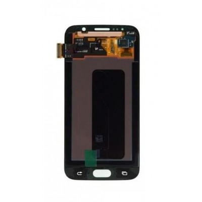 Lcd With Touch Screen For Samsung Galaxy S6 White By - Maxbhi Com