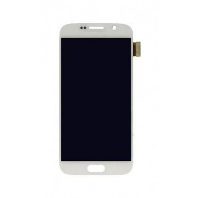 Lcd With Touch Screen For Samsung Galaxy S6 White By - Maxbhi Com