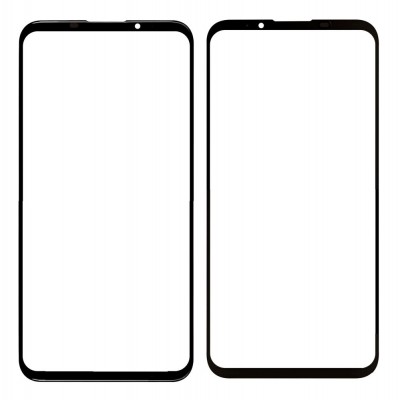 Replacement Front Glass For Meizu 16t Black By - Maxbhi Com