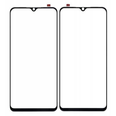 Replacement Front Glass For Oppo F15 Black By - Maxbhi Com