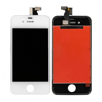LCD with Touch Screen for Apple iPhone 4 - White (display glass combo folder)