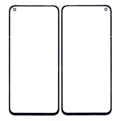 Replacement Front Glass For Huawei Nova 7i Black By - Maxbhi Com