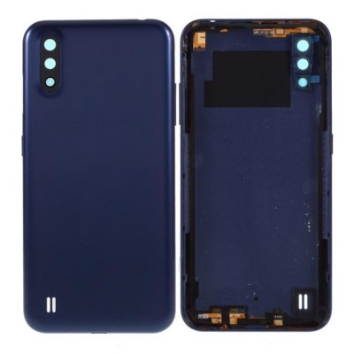 Back Panel Cover For Samsung Galaxy A01 Blue - Maxbhi Com