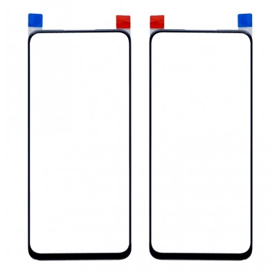 Replacement Front Glass For Realme 6 Black By - Maxbhi Com