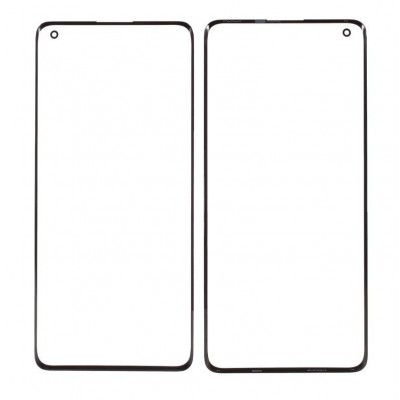 Replacement Front Glass For Oneplus 8 Pro Black By - Maxbhi Com