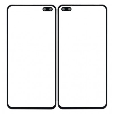 Replacement Front Glass For Vivo V19 Black By - Maxbhi Com