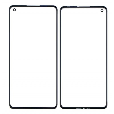 Replacement Front Glass For Oneplus 8 Black By - Maxbhi Com